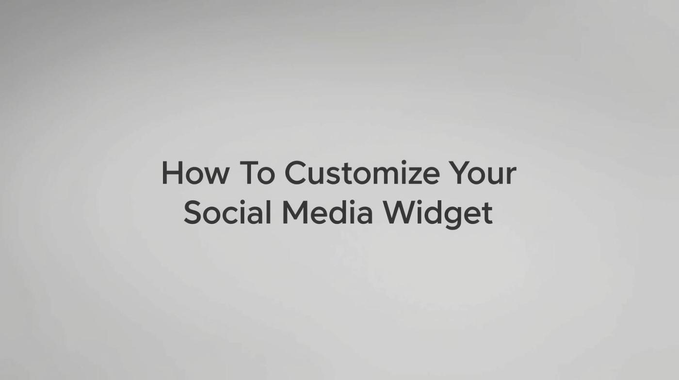 How To Customize Your Social Media Widget