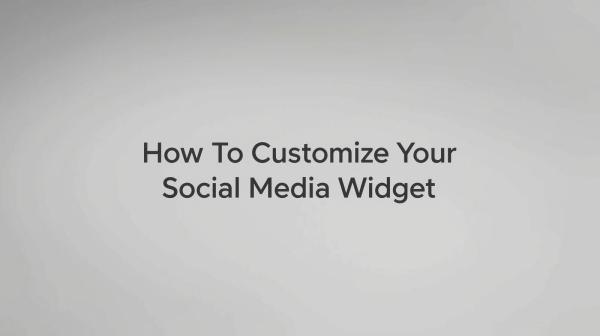 How To Customize Your Social Media Widget