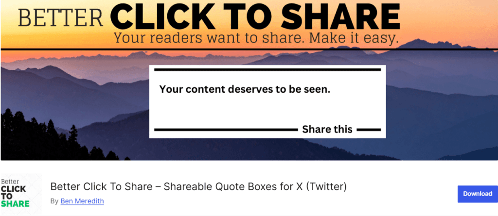 Better Click To Share